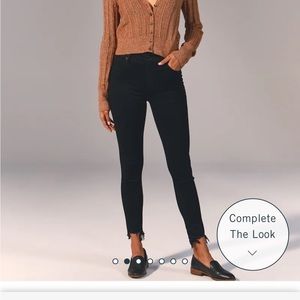 Abercrombie high rise super skinny ankle jean